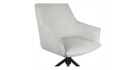 Chaise 'IRIS' Pivotant Tissu Sable