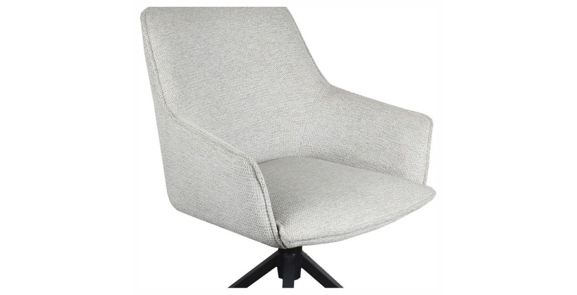Chaise 'IRIS' Pivotant Tissu Sable
