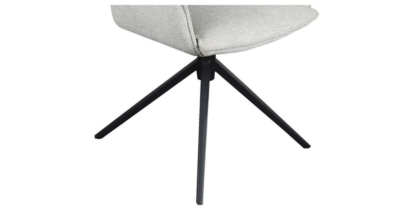 Chaise 'IRIS' Pivotant Tissu Sable
