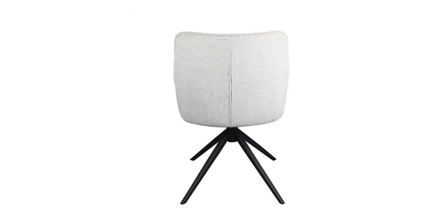 Chaise 'IRIS' Pivotant Tissu Sable