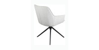 Chaise 'IRIS' Pivotant Tissu Sable