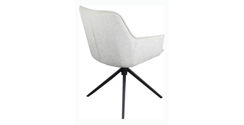 Chaise 'IRIS' Pivotant Tissu Sable