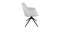 Chaise 'IRIS' Pivotant Tissu Sable