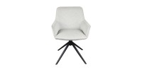Chaise 'IRIS' Pivotant Tissu Sable
