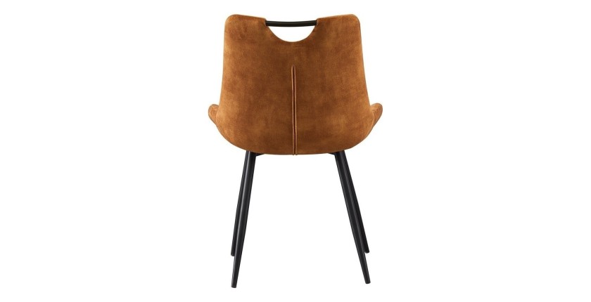 Chaise 'NINO' Velours Or, dimension H84 x L56 x P62.5, idéal pour votre cuisine ou salle à manger