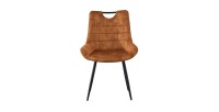 Chaise 'NINO' Velours Or, dimension H84 x L56 x P62.5, idéal pour votre cuisine ou salle à manger