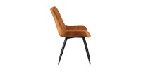 Chaise 'NINO' Velours Or, dimension H84 x L56 x P62.5, idéal pour votre cuisine ou salle à manger
