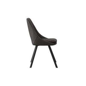 Chaise revêtement Bouclé pour salle à manger coloris Gris. Collection FILA