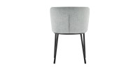 Chaise 'ARTHUS' Tissu Gris clair, dimension H76 x L52 x P54, idéal pour votre cuisine ou salle à manger