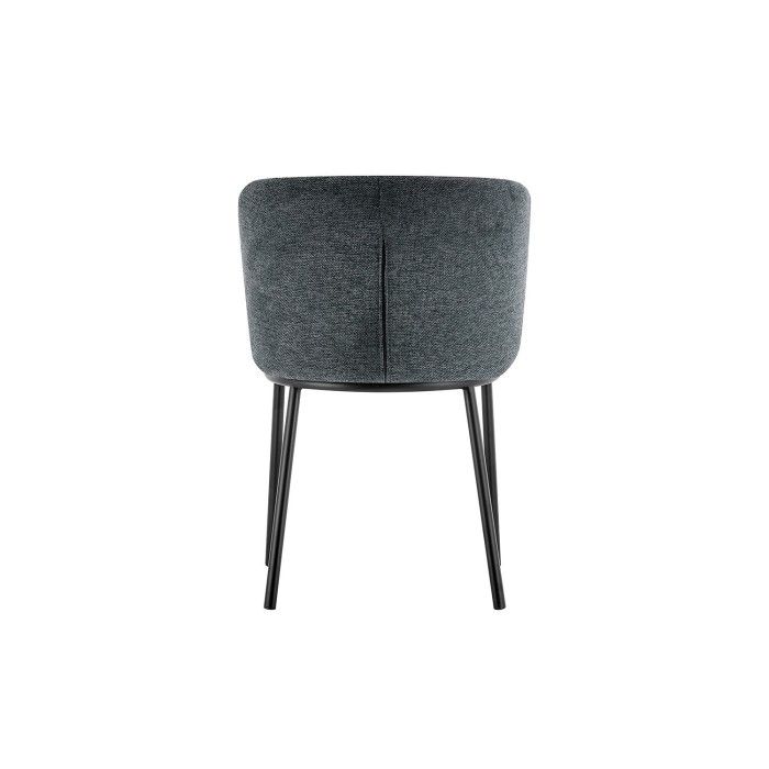 Chaise 'ARTHUS' Tissu Gris foncé, dimension H76 x L52 x P54, idéal pour votre cuisine ou salle à manger