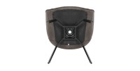 Chaise BOBO PU Micro fibre Gris, dimensions: H84 x L66.5 x P61 cm, idéal pour votre cuisine ou salle à manger