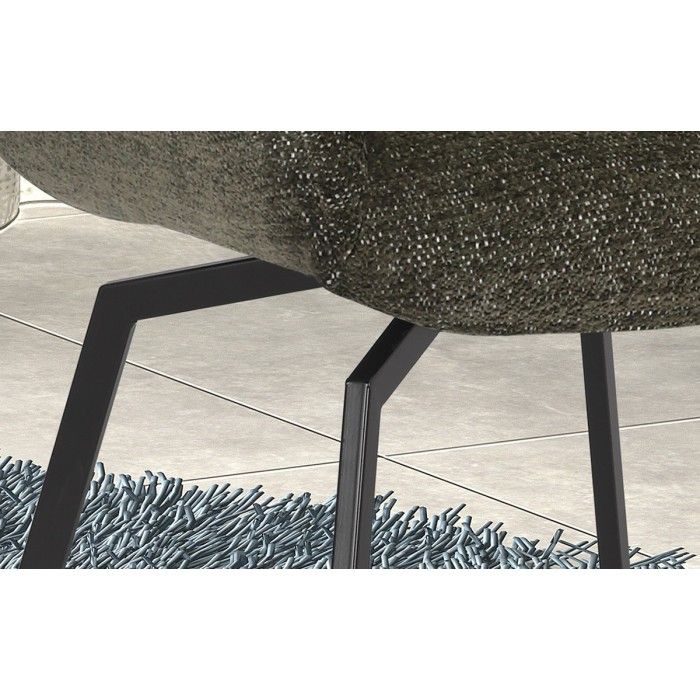 Chaise MADO Pivotant tissu Vert, dimension H84 x L63 x P63, idéal pour votre cuisine ou salle à manger
