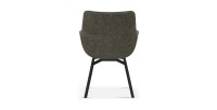 Chaise MADO Pivotant tissu Vert, dimension H84 x L63 x P63, idéal pour votre cuisine ou salle à manger