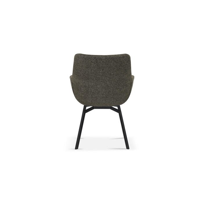 Chaise MADO Pivotant tissu Vert, dimension H84 x L63 x P63, idéal pour votre cuisine ou salle à manger
