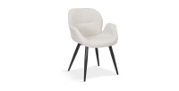 Chaise MAXIMA Tissu Beige, dimension H85 x L64 x P60, idéal pour votre cuisine ou salle à manger