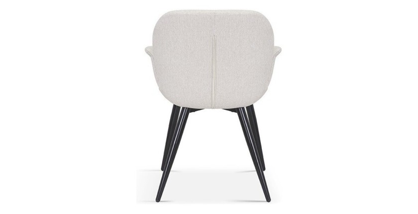 Chaise MAXIMA Tissu Beige, dimension H85 x L64 x P60, idéal pour votre cuisine ou salle à manger