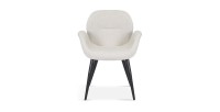 Chaise MAXIMA Tissu Beige, dimension H85 x L64 x P60, idéal pour votre cuisine ou salle à manger