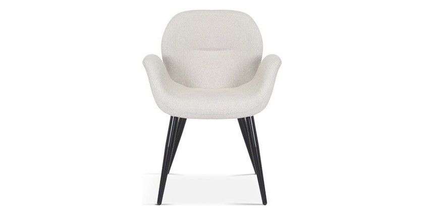 Chaise MAXIMA Tissu Beige, dimension H85 x L64 x P60, idéal pour votre cuisine ou salle à manger