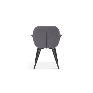 Chaise MAXIMA Tissu Gris, dimension H85 x L64 x P60, idéal pour votre cuisine ou salle à manger