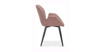Chaise MAXIMA Tissu Rose, dimension H85 x L64 x P60, idéal pour votre cuisine ou salle à manger