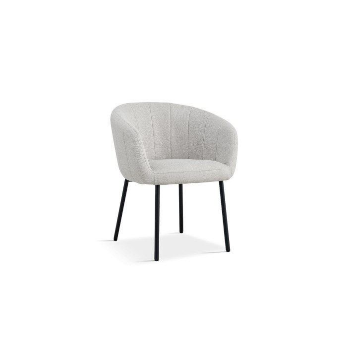 Chaise SEVILLE Tissu beige, dimension H79 x L57 x P62, idéal pour votre cuisine ou salle à manger