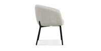 Chaise SEVILLE Tissu beige, dimension H79 x L57 x P62, idéal pour votre cuisine ou salle à manger