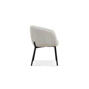 Chaise SEVILLE Tissu beige, dimension H79 x L57 x P62, idéal pour votre cuisine ou salle à manger