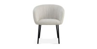 Chaise SEVILLE Tissu beige, dimension H79 x L57 x P62, idéal pour votre cuisine ou salle à manger