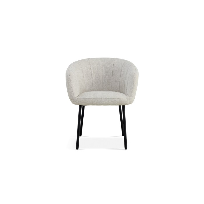 Chaise SEVILLE Tissu beige, dimension H79 x L57 x P62, idéal pour votre cuisine ou salle à manger