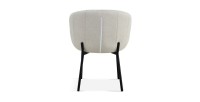 Chaise SEVILLE Tissu beige, dimension H79 x L57 x P62, idéal pour votre cuisine ou salle à manger