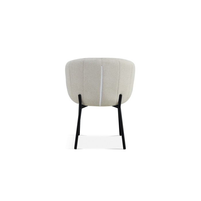 Chaise SEVILLE Tissu beige, dimension H79 x L57 x P62, idéal pour votre cuisine ou salle à manger