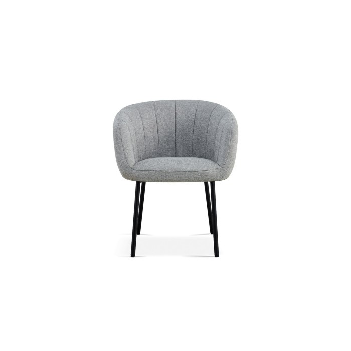 Chaise SEVILLE Tissu Gris clair, dimension H79 x L57 x P62, idéal pour votre cuisine ou salle à manger