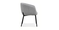 Chaise SEVILLE Tissu Gris clair, dimension H79 x L57 x P62, idéal pour votre cuisine ou salle à manger