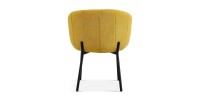 Chaise SEVILLE Tissu Jaune, dimension H79 x L57 x P62, idéal pour votre cuisine ou salle à manger