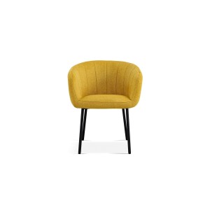 Chaise SEVILLE Tissu Jaune, dimension H79 x L57 x P62, idéal pour votre cuisine ou salle à manger