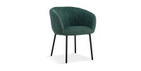 Chaise SEVILLE Tissu Vert, dimension H79 x L57 x P62, idéal pour votre cuisine ou salle à manger