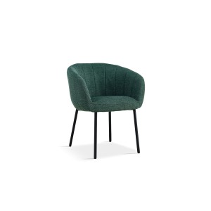 Chaise SEVILLE Tissu Vert, dimension H79 x L57 x P62, idéal pour votre cuisine ou salle à manger