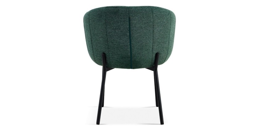 Chaise SEVILLE Tissu Vert, dimension H79 x L57 x P62, idéal pour votre cuisine ou salle à manger