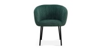 Chaise SEVILLE Tissu Vert, dimension H79 x L57 x P62, idéal pour votre cuisine ou salle à manger