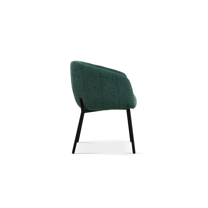 Chaise SEVILLE Tissu Vert, dimension H79 x L57 x P62, idéal pour votre cuisine ou salle à manger