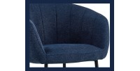 Chaise SEVILLE Tissu Bleu, dimension H79 x L57 x P62, idéal pour votre cuisine ou salle à manger