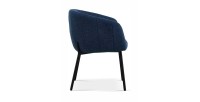 Chaise SEVILLE Tissu Bleu, dimension H79 x L57 x P62, idéal pour votre cuisine ou salle à manger