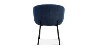 Chaise SEVILLE Tissu Bleu, dimension H79 x L57 x P62, idéal pour votre cuisine ou salle à manger