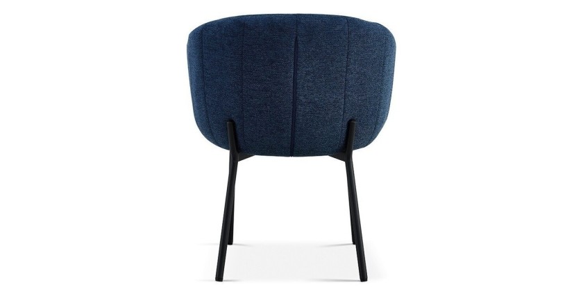 Chaise SEVILLE Tissu Bleu, dimension H79 x L57 x P62, idéal pour votre cuisine ou salle à manger