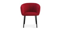Chaise SEVILLE Tissu Rouge, dimension H79 x L57 x P62, idéal pour votre cuisine ou salle à manger