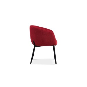 Chaise SEVILLE Tissu Rouge, dimension H79 x L57 x P62, idéal pour votre cuisine ou salle à manger