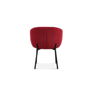 Chaise SEVILLE Tissu Rouge, dimension H79 x L57 x P62, idéal pour votre cuisine ou salle à manger