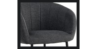 Chaise SEVILLE Tissu Gris foncé, dimension H79 x L57 x P62, idéal pour votre cuisine ou salle à manger