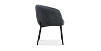 Chaise SEVILLE Tissu Gris foncé, dimension H79 x L57 x P62, idéal pour votre cuisine ou salle à manger