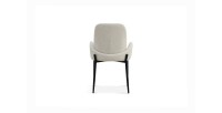 Chaise BALBOA Tissu Bouclé Beige, dimension H88 x L60 x P57, idéal pour votre cuisine ou salle à manger